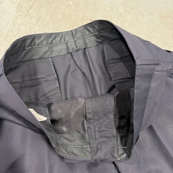 Hugo Boss Suit 2pc Pinstripe Wool Navy Blue "Gable/Vegas" 40 R 36x30 - Picture 11 of 12